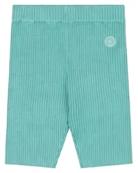 SPORTY & RICH Biker-Shorts mit Logo-Patch Blau