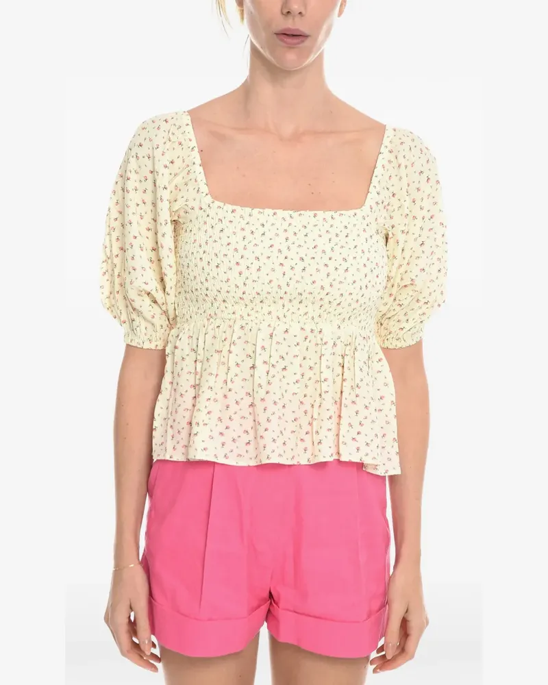 Notes du Nord floral-print blouse - Nude Nude