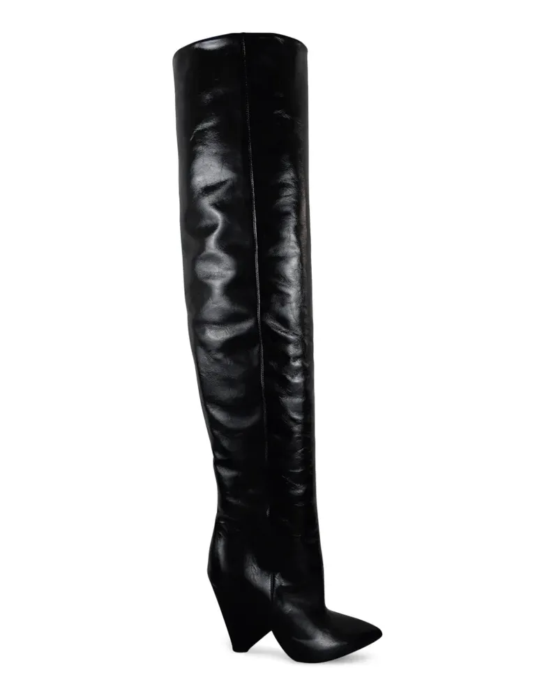 Saint Laurent Niki 105' Overknee-Stiefel - Schwarz Schwarz