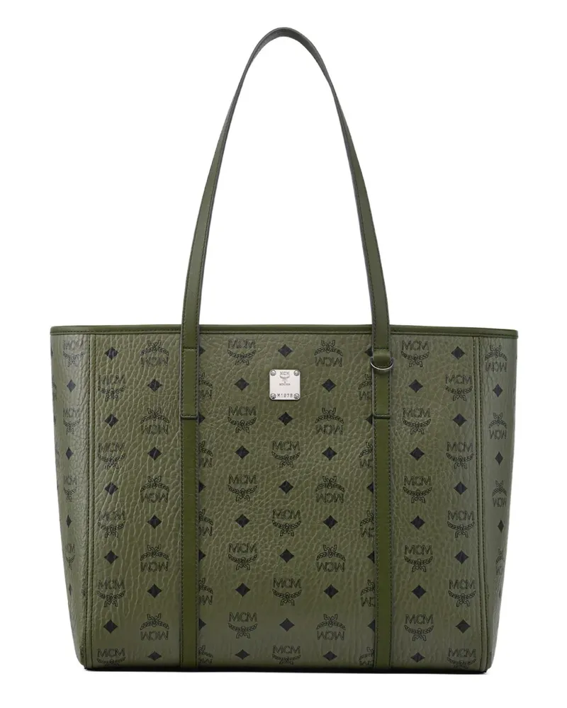 MCM Mittelgroßer Toni Shopper - Grün Grün