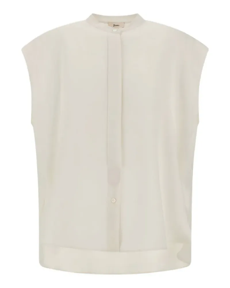 Herno flap-sleeve shirt - Nude Nude