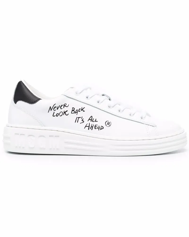 MSGM Never Look Back Sneakers - Weiß Weiß