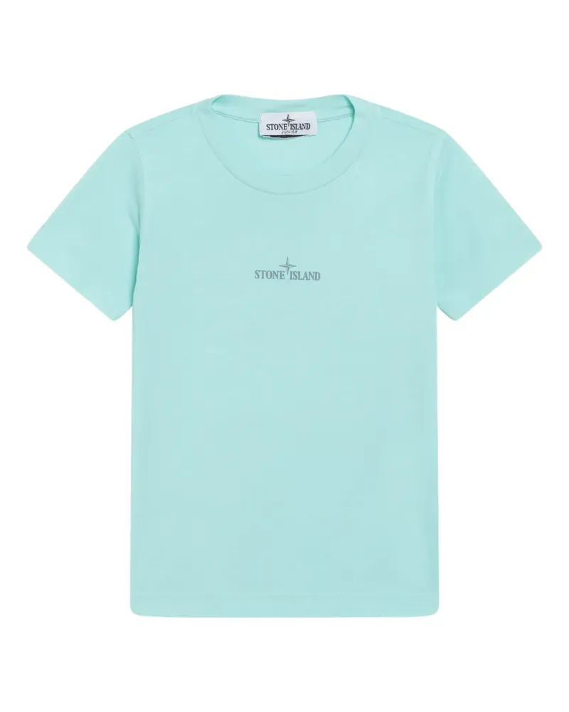 Stone Island T-Shirt mit Print - Blau Blau