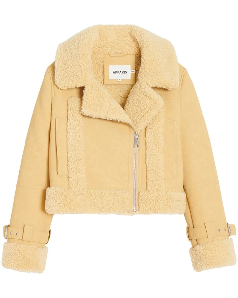 APPARIS Jay Jacke aus Faux Fur - Gelb Gelb