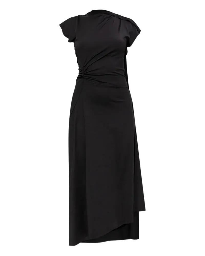 Victoria Beckham Asymmetrisches Kleid mit Drapierung - Schwarz Schwarz