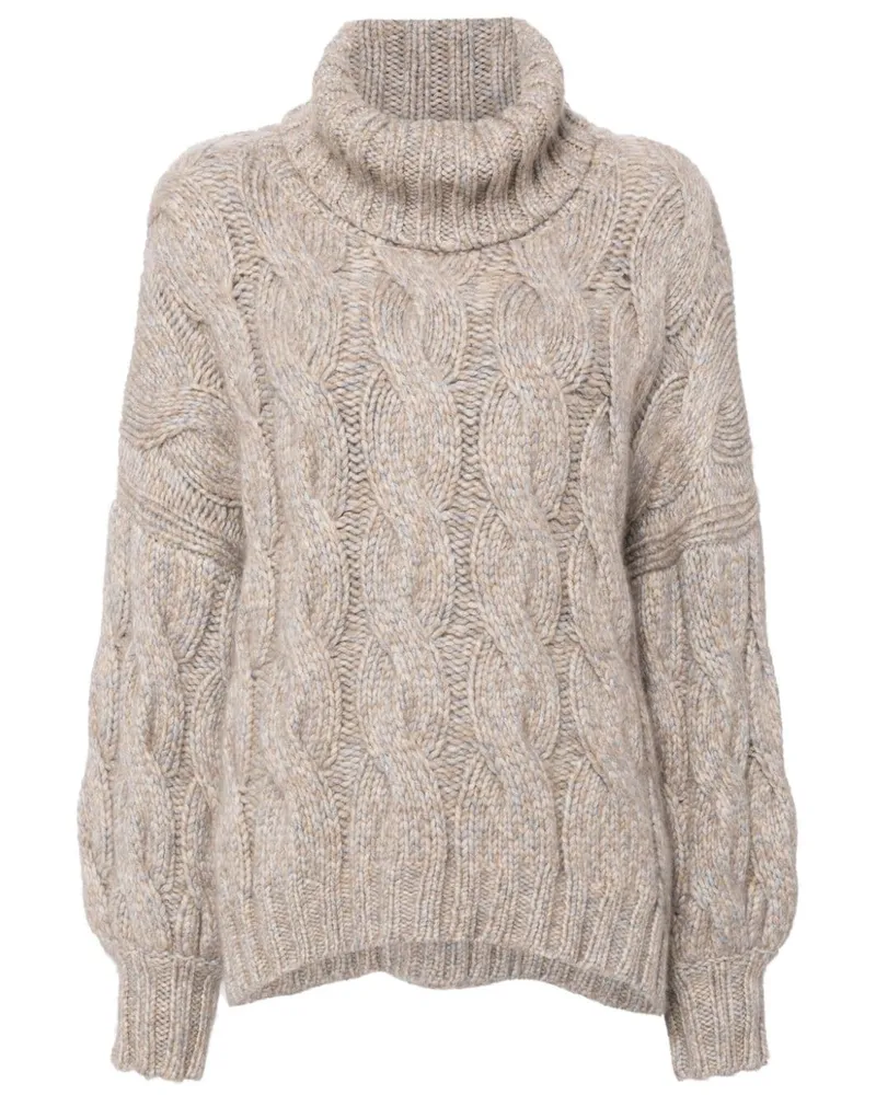 N.Peal Hana Pullover - Grau Grau