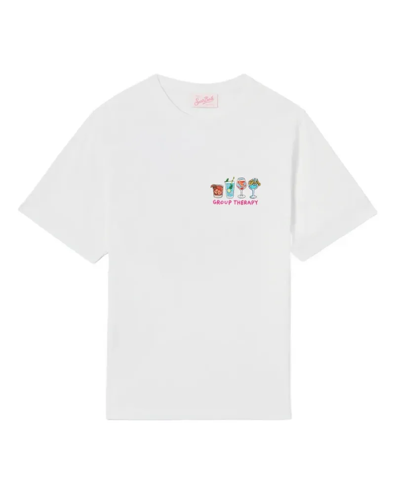 MC2 Saint Barth T-Shirt mit Stickerei - Weiß Weiß