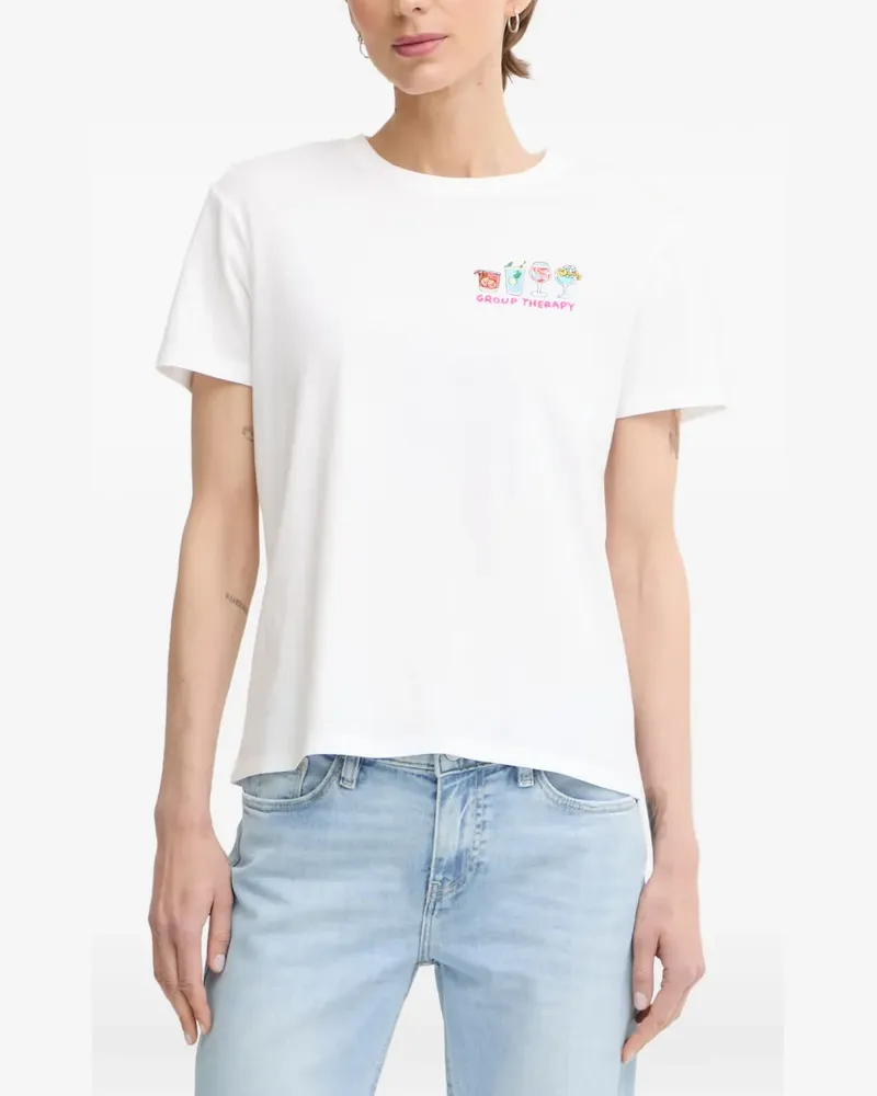 MC2 Saint Barth embroidered crew-neck T-shirt - Weiß Weiß
