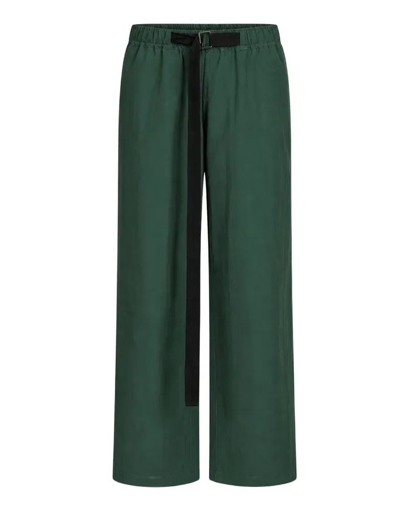 PAURA belted elasticated-waist trousers - Grün Grün