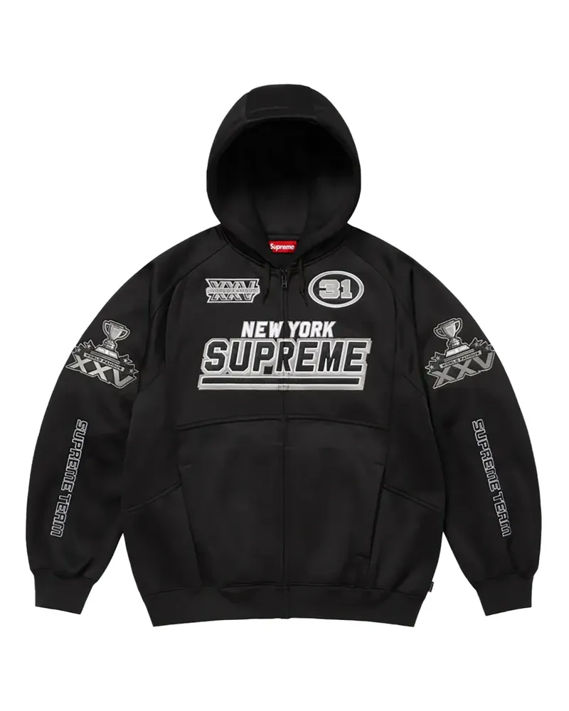 Supreme Being Kapuzenjacke mit Logo-Patch - Schwarz Schwarz