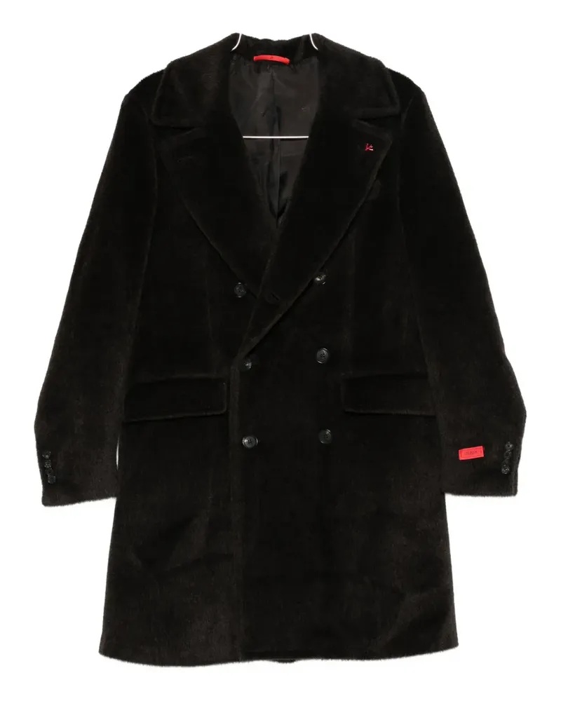 Isaia double-breasted coat - Braun Braun