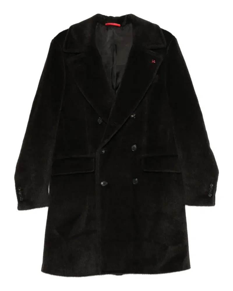 Isaia Doppelreihiger Mantel - Braun Braun