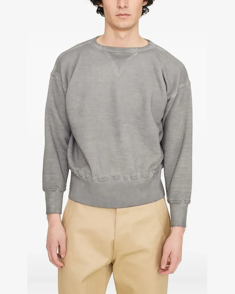 Taiga Takahashi Stückgefärbtes Sweatshirt - Grau Grau