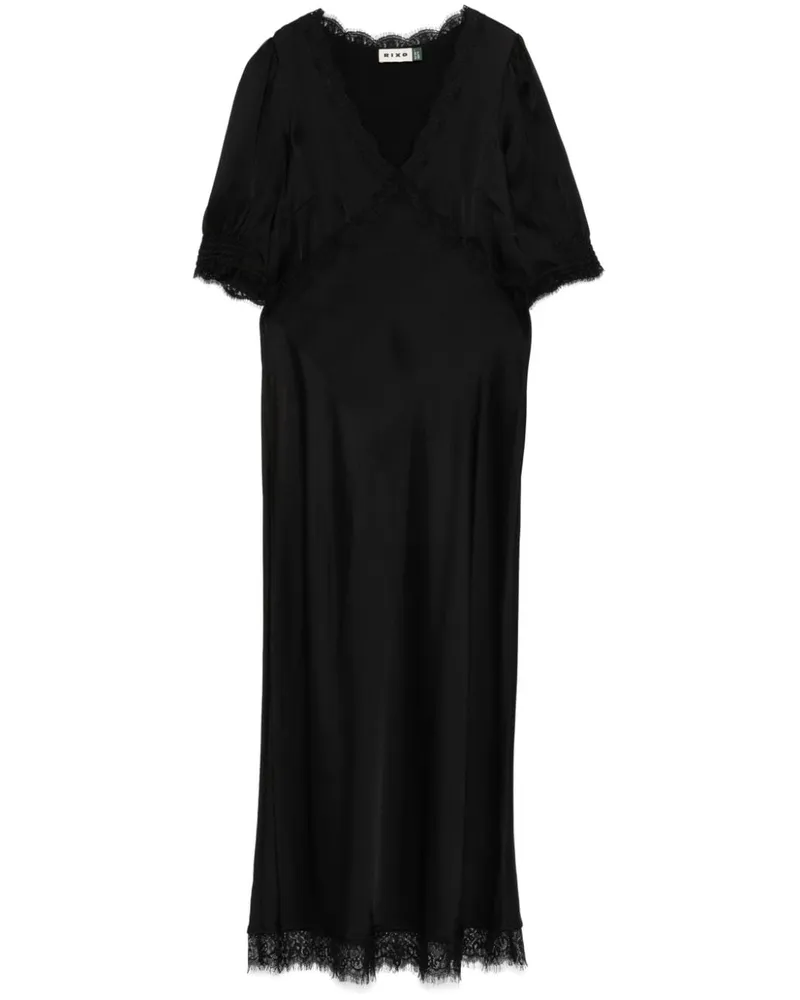 RIXO Annina Kleid - Schwarz Schwarz