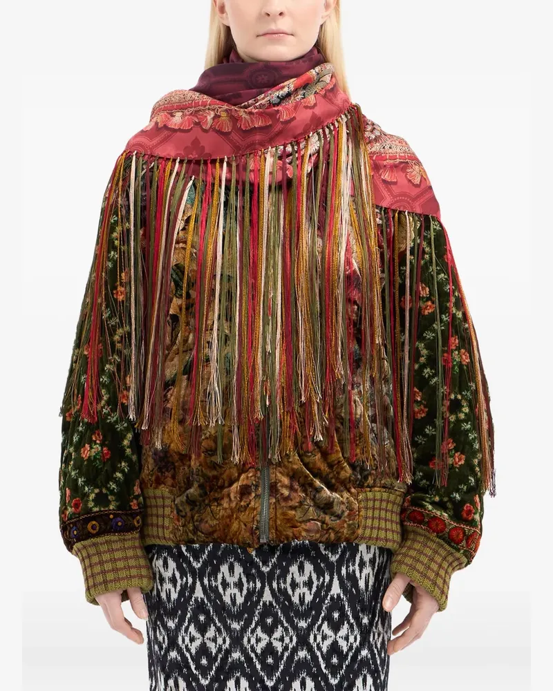 Pierre-Louis Mascia paisley-pattern fringed scarf - Braun Braun