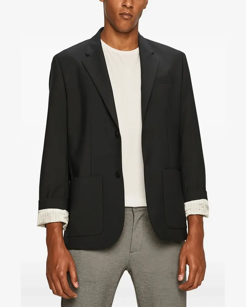 Lacoste button-fastening blazer - Schwarz Schwarz