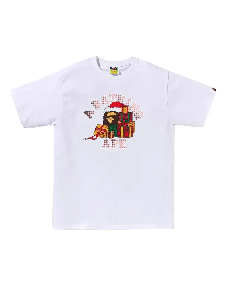 BAPE Present Box College T-Shirt - Weiß Weiß