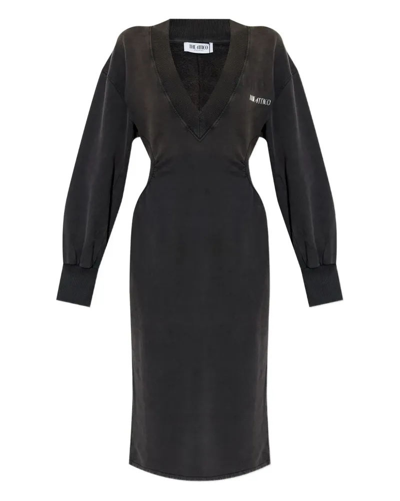 ATTICO Midikleid mit weiten Ärmeln - Grau Grau