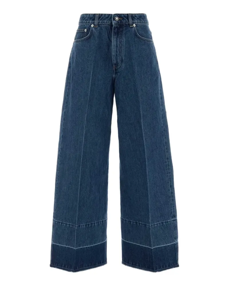 Givenchy raw-cut wide-leg jeans - Blau Blau