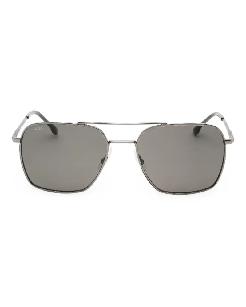 HUGO BOSS rectangular-frame sunglasses - Silber Silber