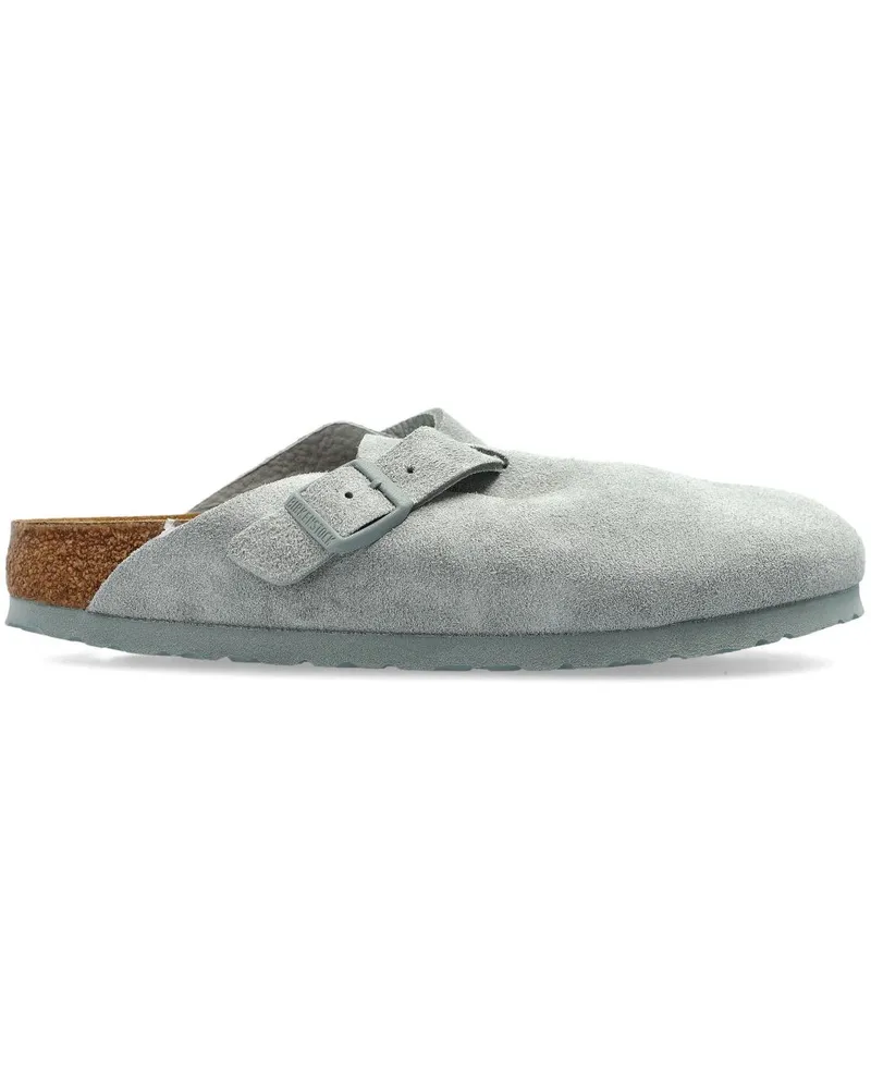 Birkenstock Boston BS Pantoletten - Grün Grün