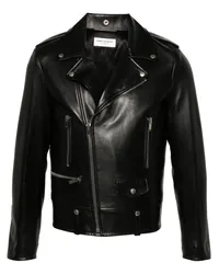 Saint Laurent Bikerjacke aus Leder Schwarz