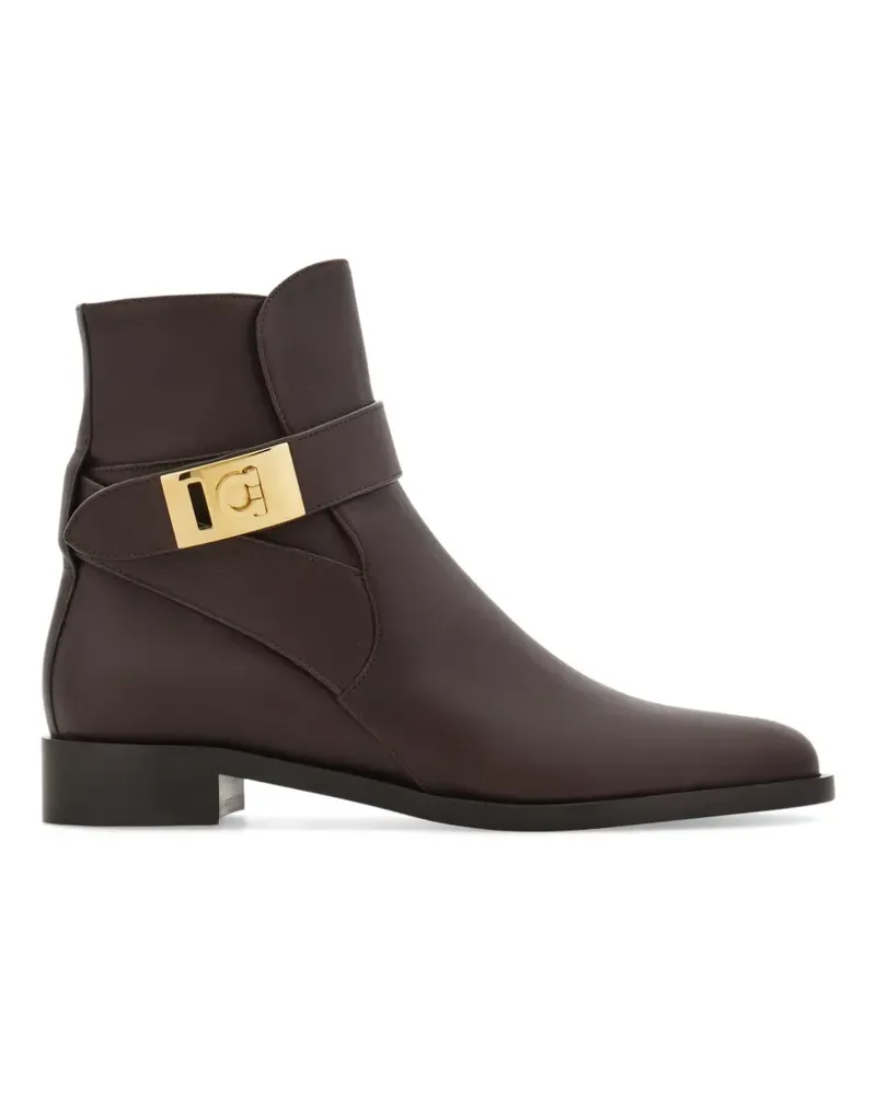 Ferragamo Hug Stiefeletten - Braun Braun