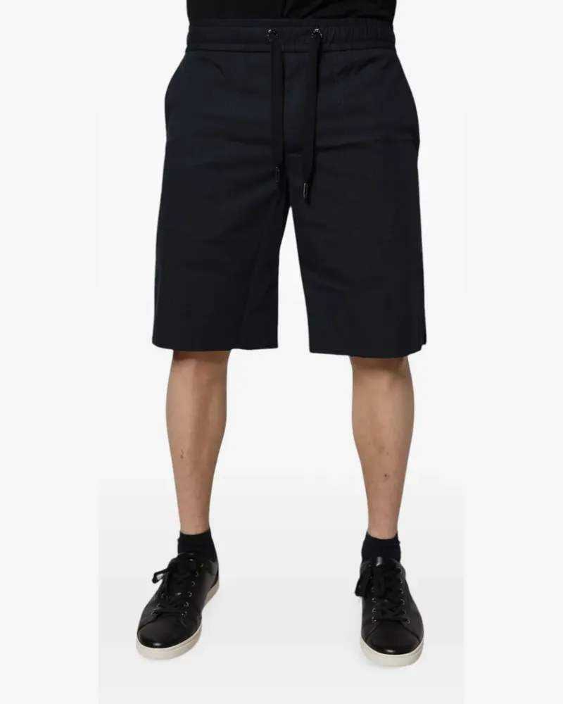 Dolce & Gabbana drawstring DG-patch shorts - Blau Blau