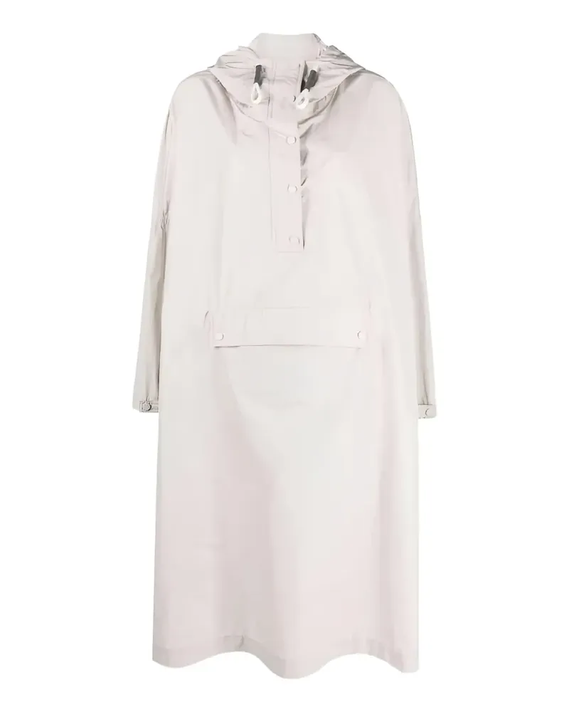 Brunello Cucinelli hooded long-line coat - Nude Nude