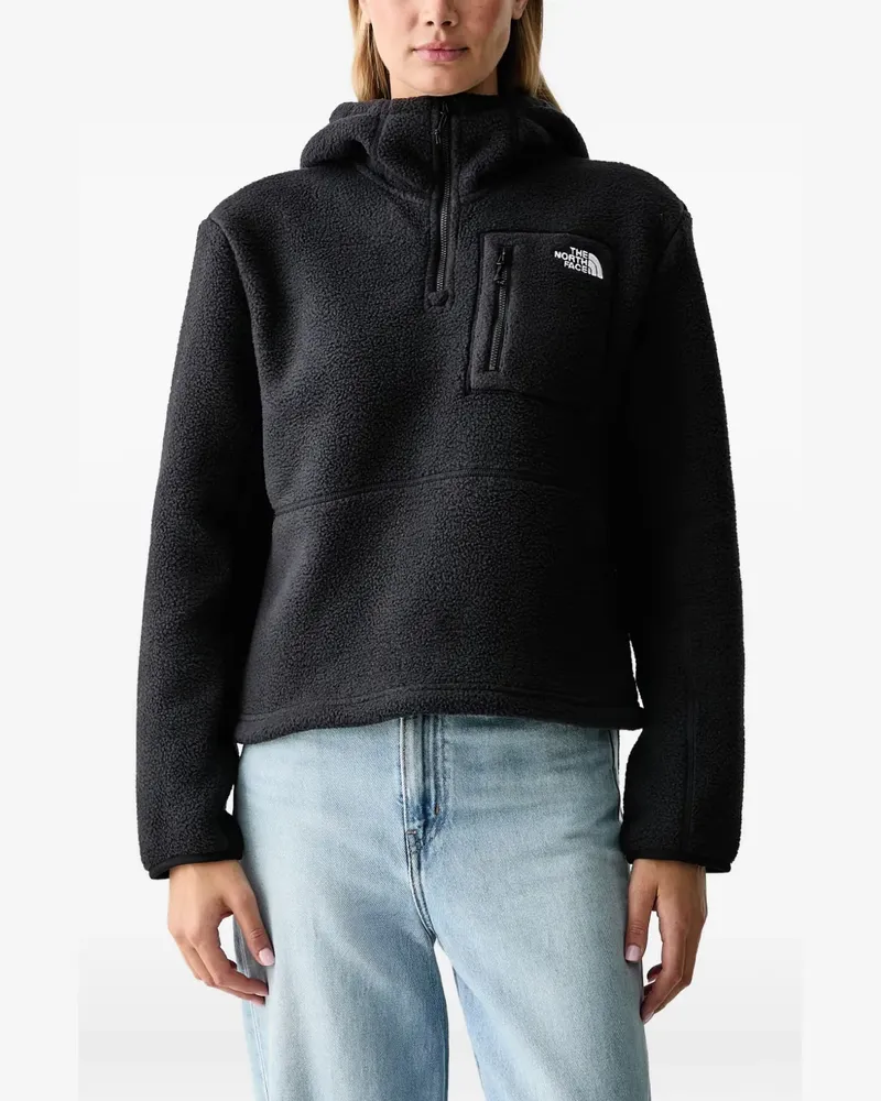 The North Face Yumiori Novelty Fleecejacke mit 1/4-Reißverschluss - Schwarz Schwarz
