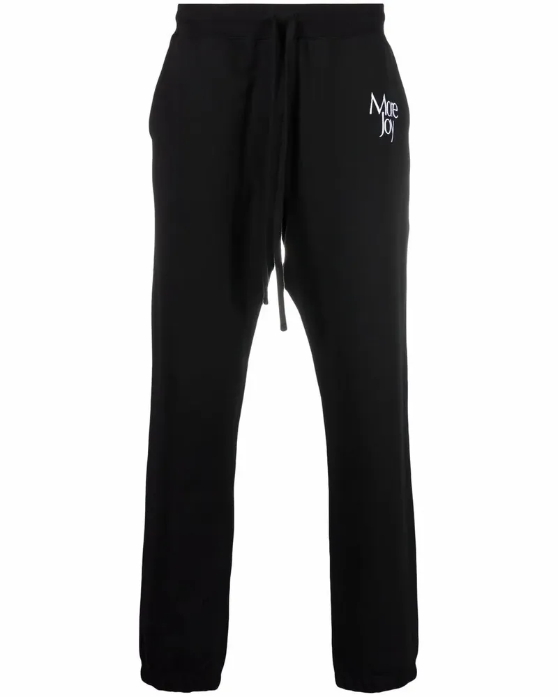 MORE JOY Jogginghose mit Logo-Stickerei - Schwarz Schwarz
