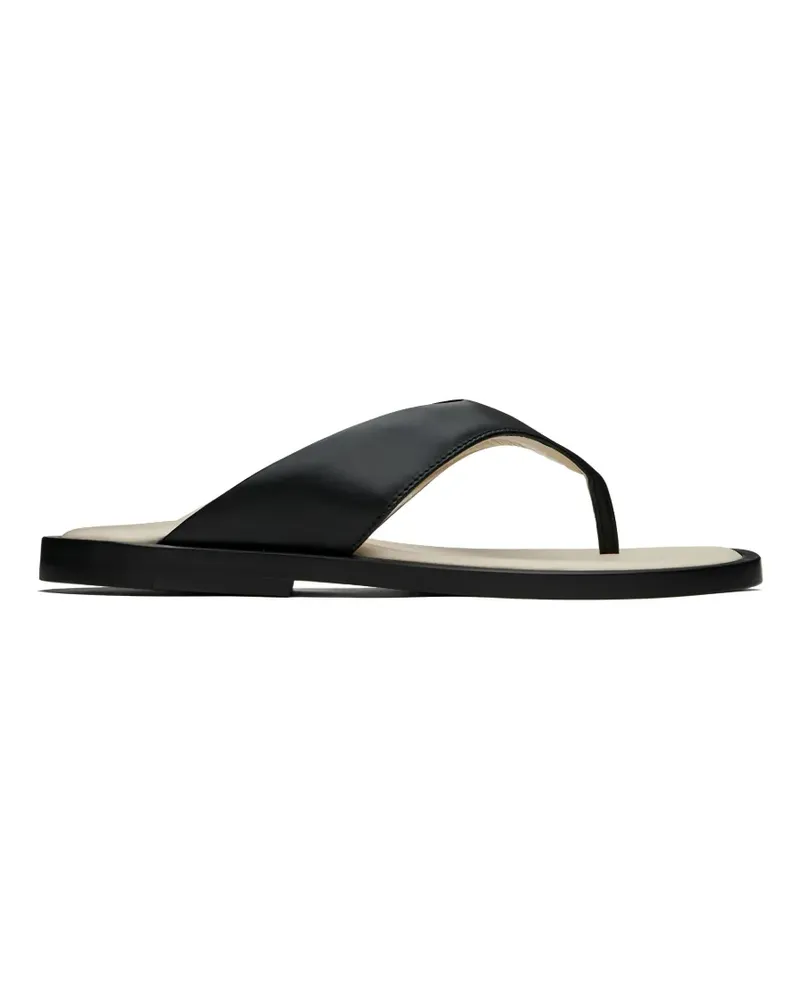 RHUDE T-strap leather sandals - Schwarz Schwarz
