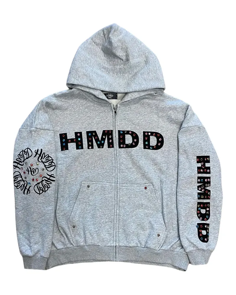 STADIUM GOODS Kapuzenjacke mit Kristallen - Grau Grau