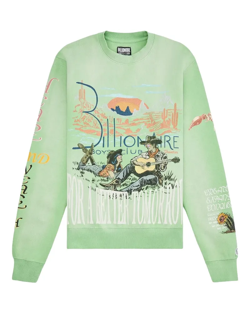 Billionaire Boys Club Tomorrow Sunset Sweatshirt mit Print - Grün Grün