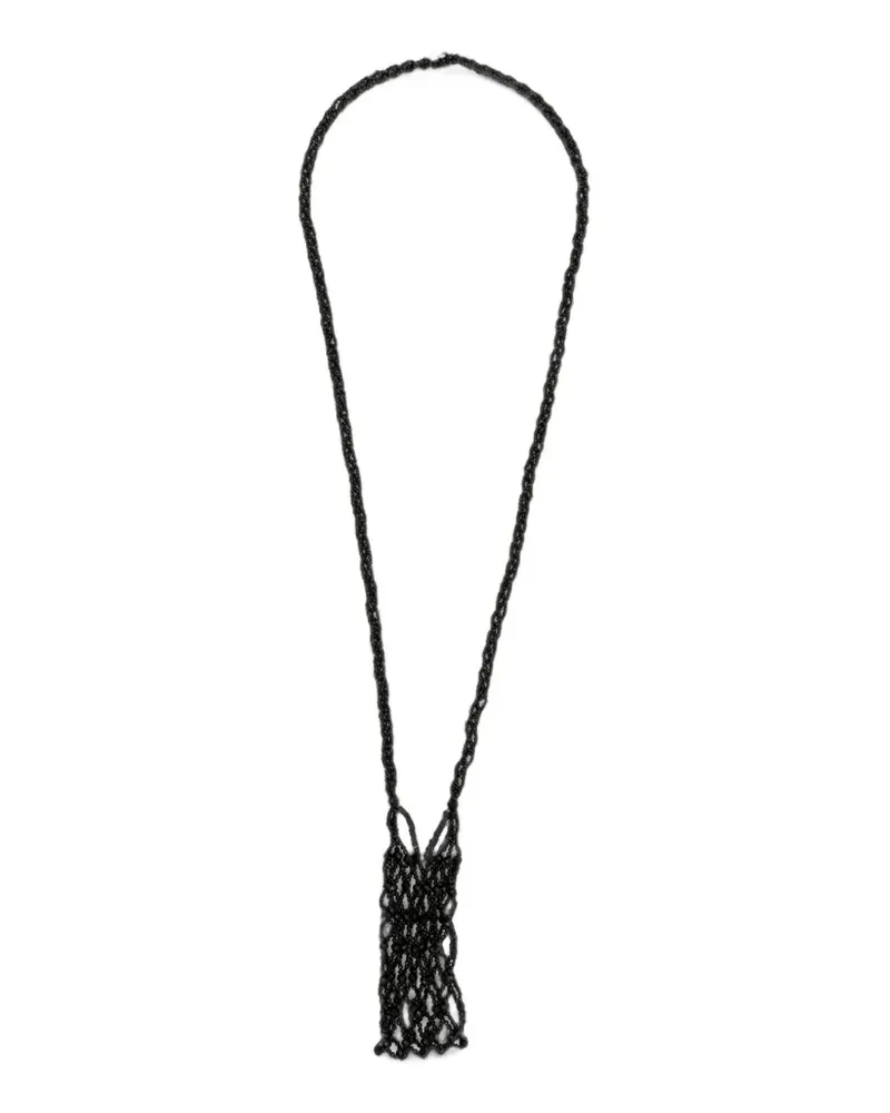 N° 21 beaded necklace - Schwarz Schwarz