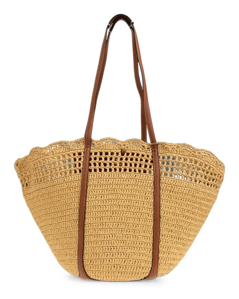 Ulla Johnson Marina Tote Bag aus Bast - Nude Nude