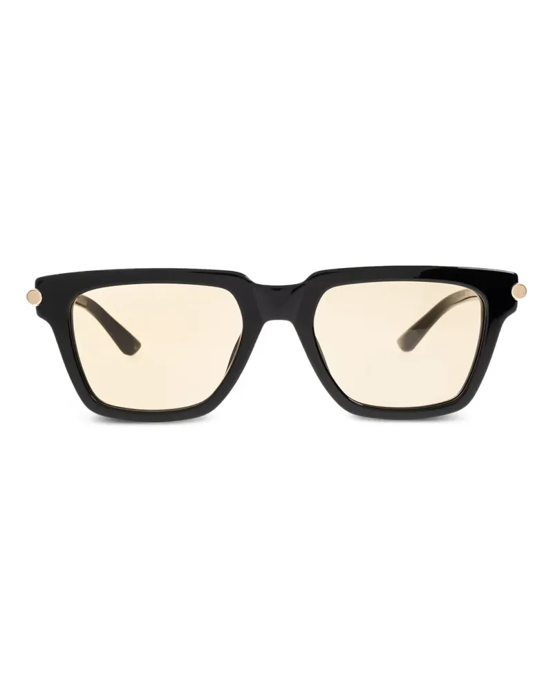 Alexander McQueen Icon Sonnenbrille mit eckigem Gestell - Schwarz Schwarz