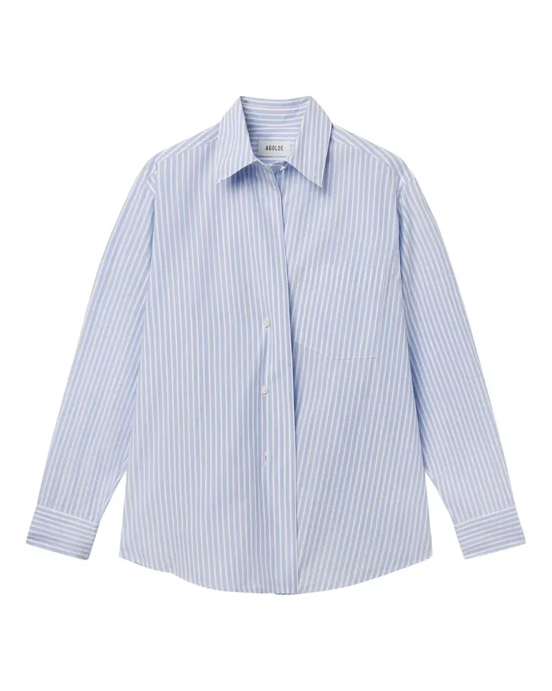 AGOLDE Aris striped shirt - Blau Blau