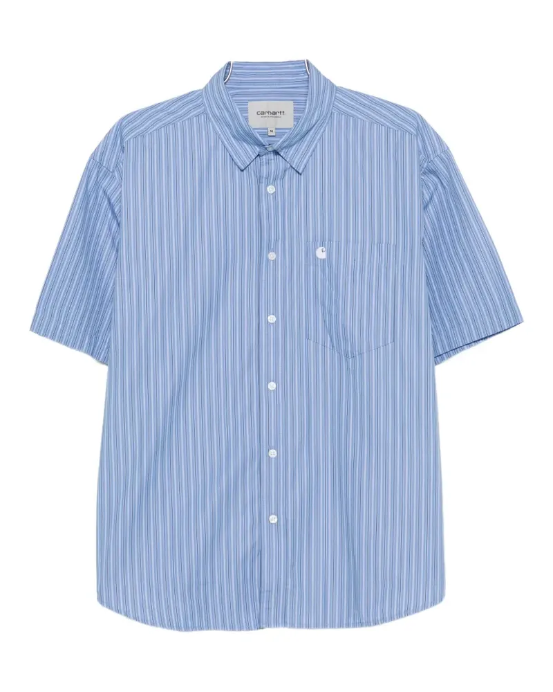 Carhartt WIP vertical-stripe short-sleeve shirt - Blau Blau