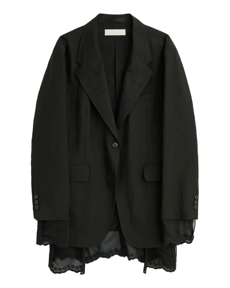 Our Legacy Wendbarer Drip Blazer - Schwarz Schwarz