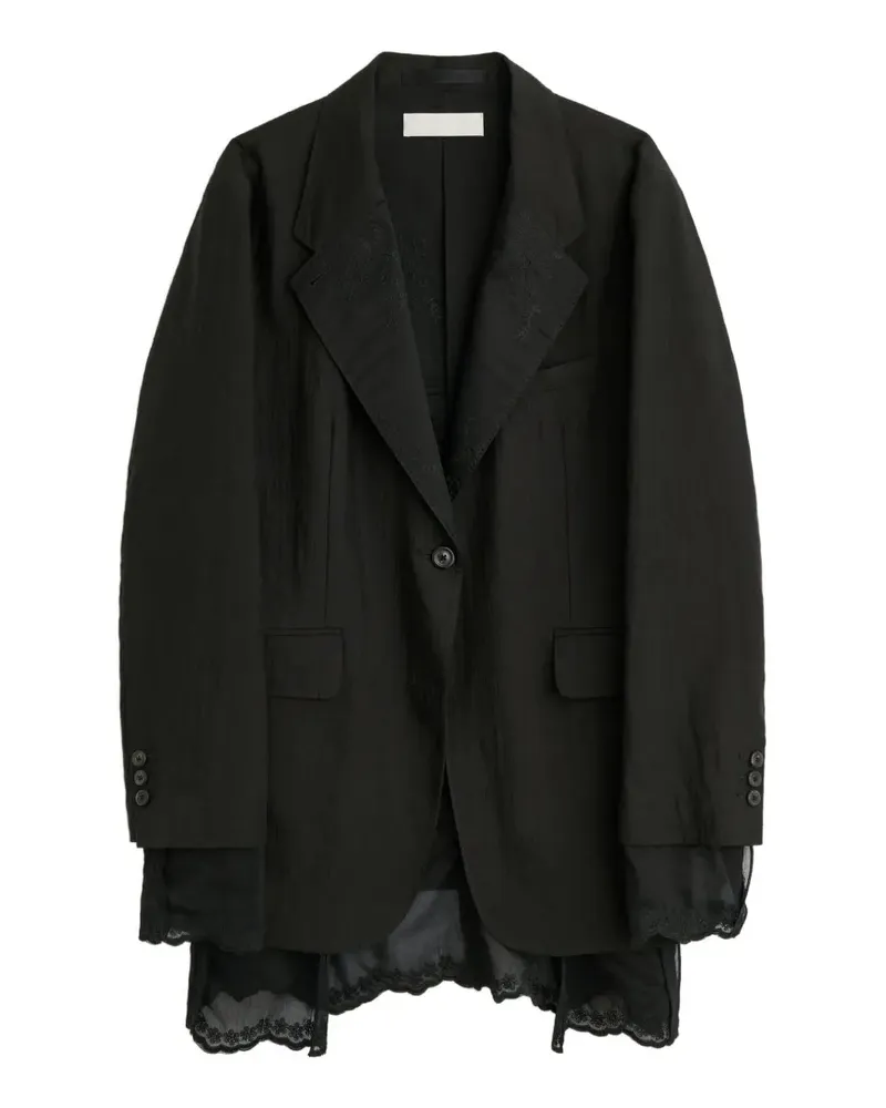 Our Legacy Wendbarer Drip Blazer - Schwarz Schwarz