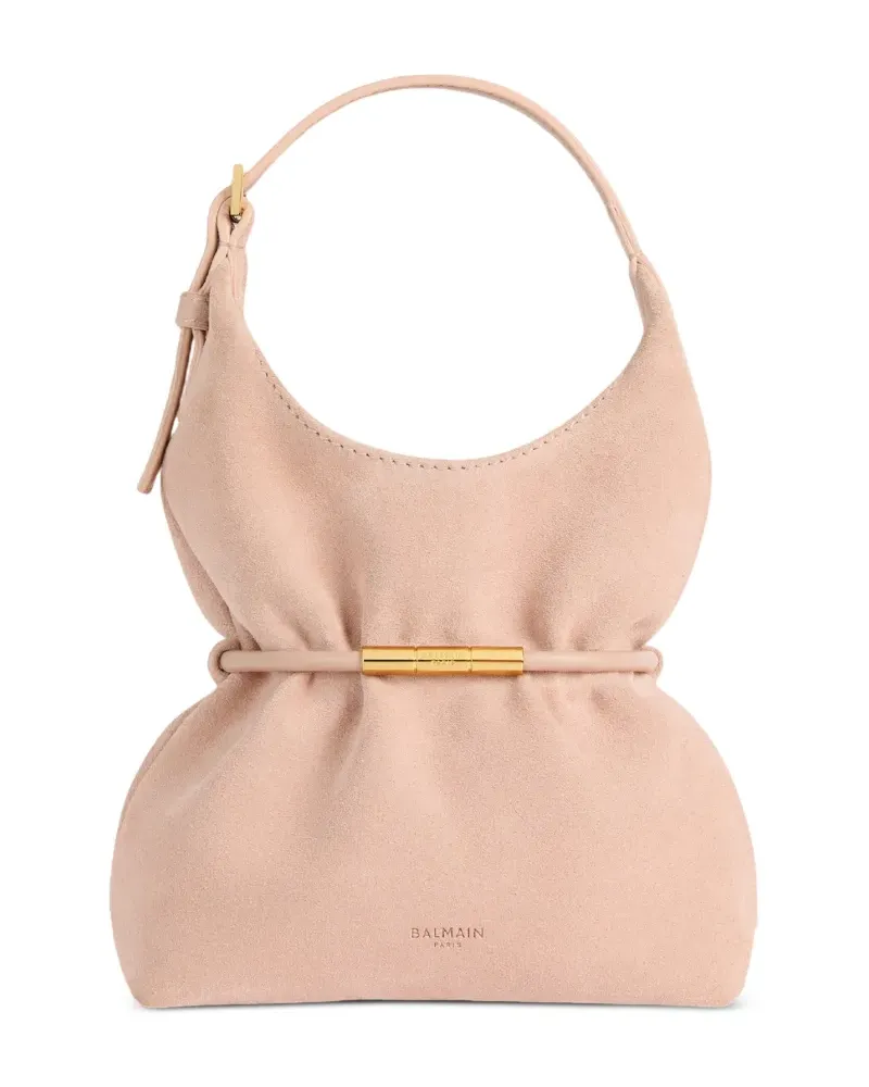 Balmain Sphynx Mini-Tasche aus Wildleder - Rosa Rosa