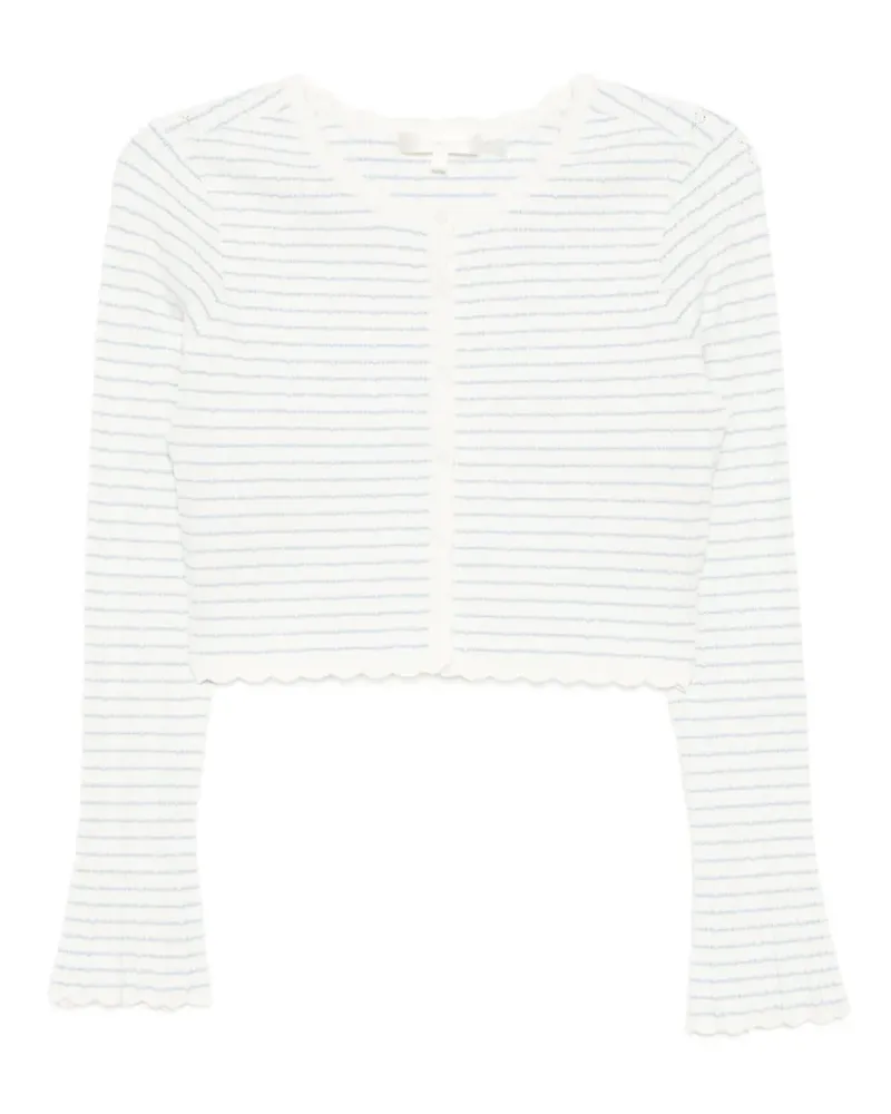 LoveShackFancy Media Cardigan - Weiß Weiß