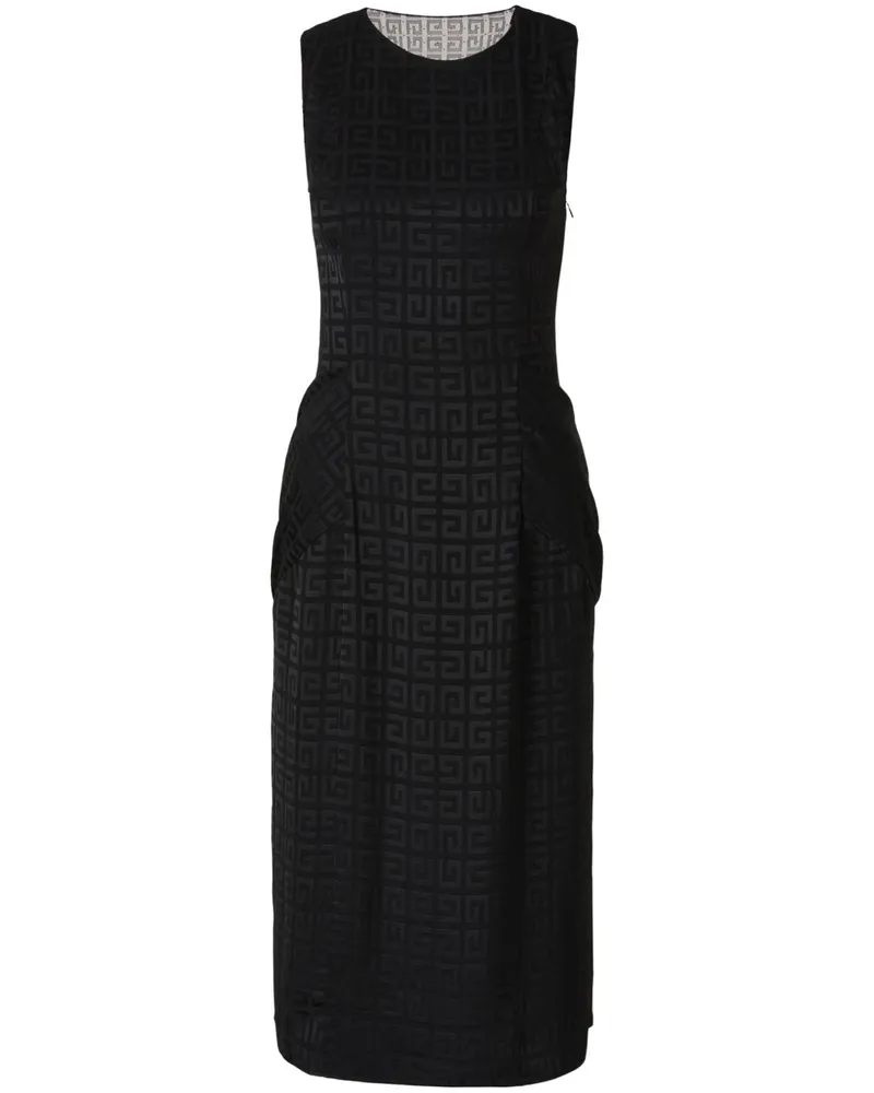 Givenchy Drapiertes Kleid aus Jacquard - Schwarz Schwarz