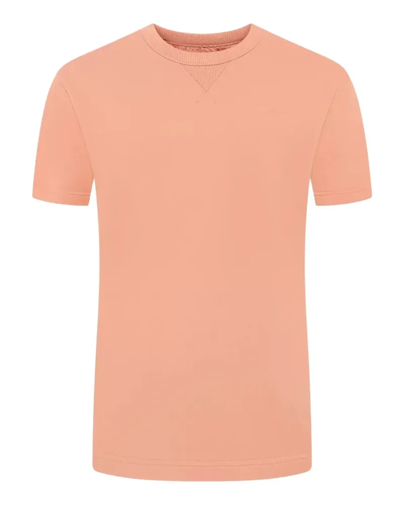 MC2 Saint Barth logo-embroidered short-sleeve T-shirt - Orange Orange