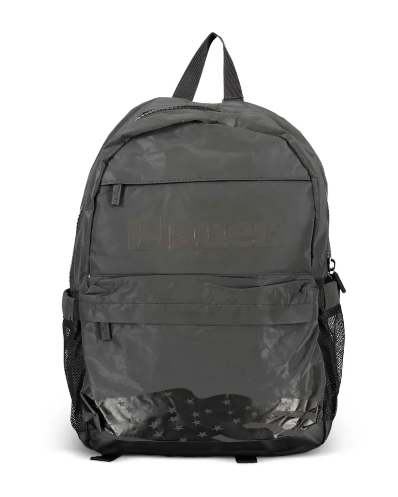 Blauer logo-print packable backpack - Grau Grau