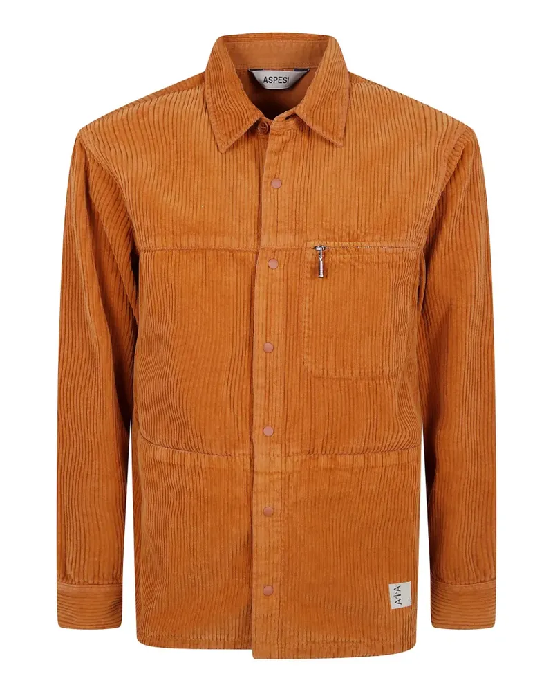 ASPESI Cordjacke mit Brusttasche - Orange Orange