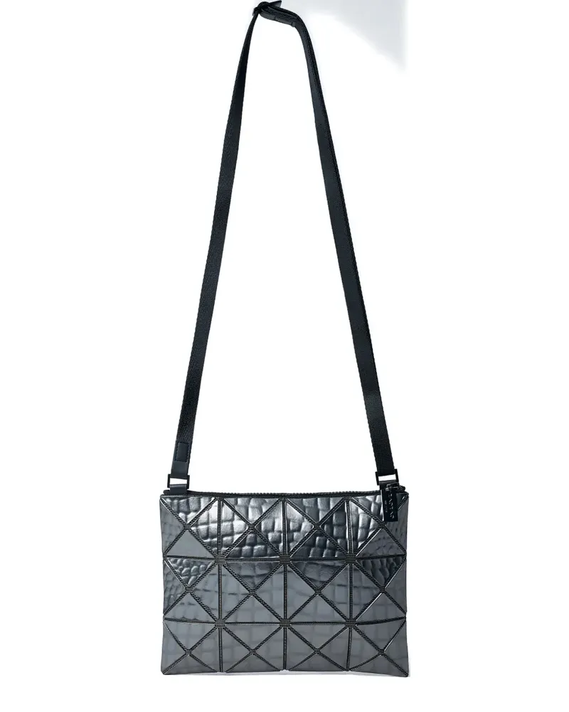 Issey Miyake Meta Kaiju Kuriertasche mit dreieckigen Fliesen - Grau Grau