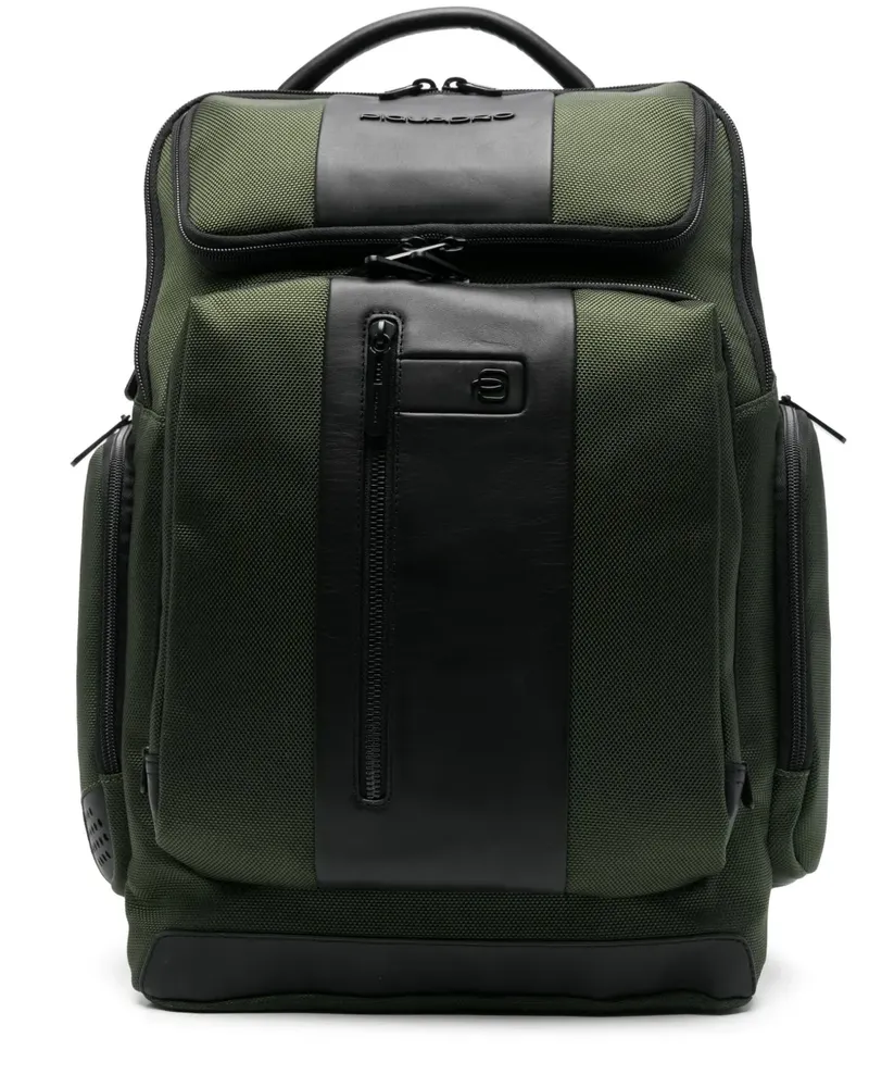 Piquadro Laptop-Rucksack mit 15,6 Zoll - Grün Grün