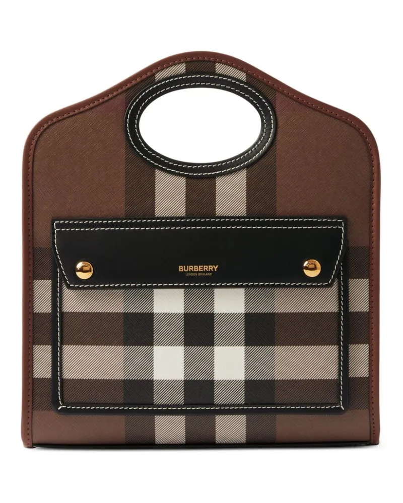 Burberry Mini-Tasche aus Leder - Braun Braun